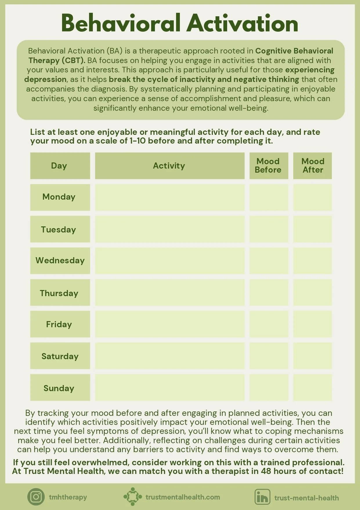 Therapy Worksheets Free Printable Adults