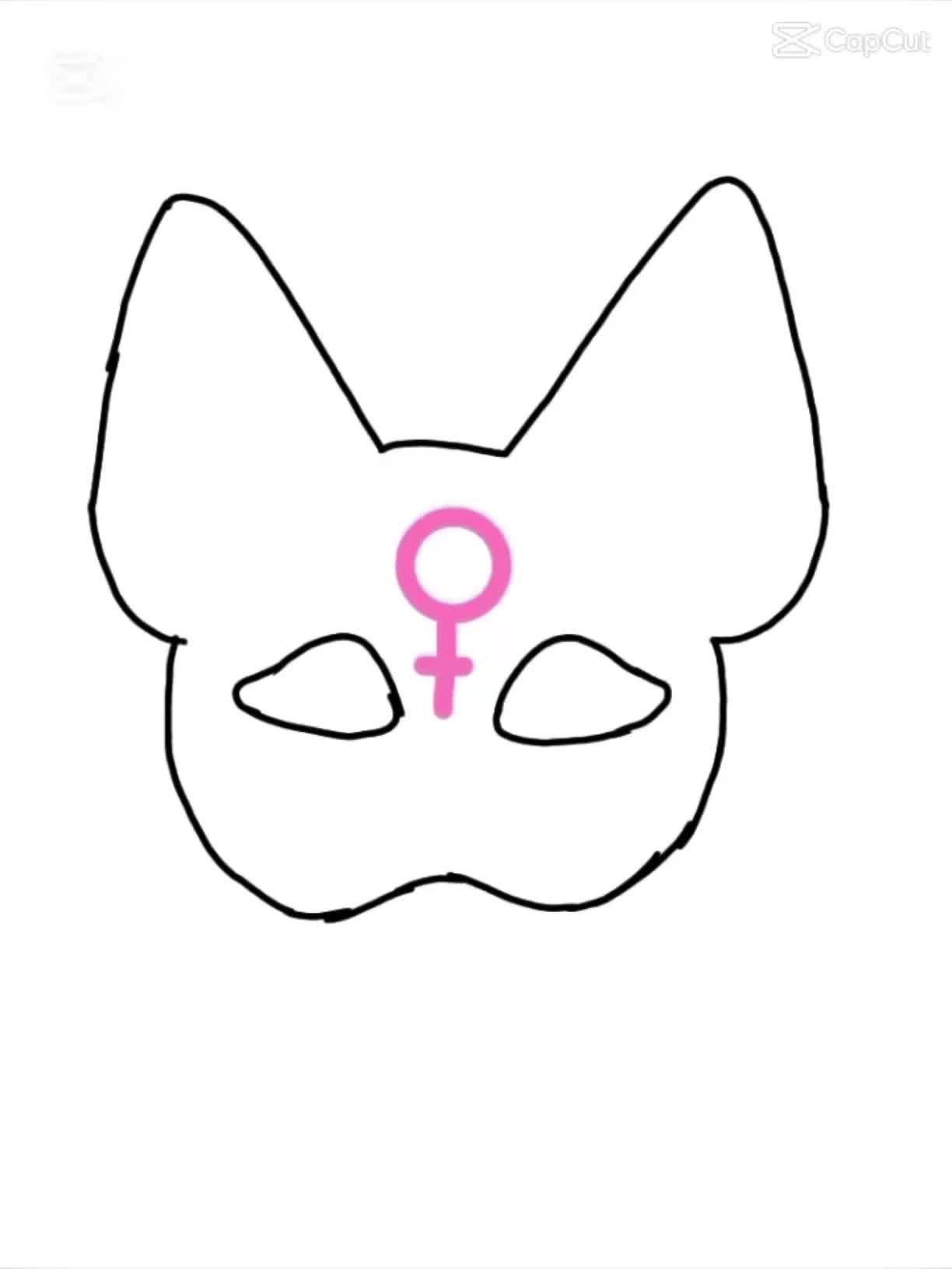 Therian Mask Drawing Base