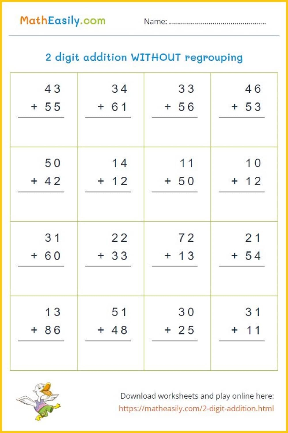 Math Worksheets Free Printable 3rd Grade