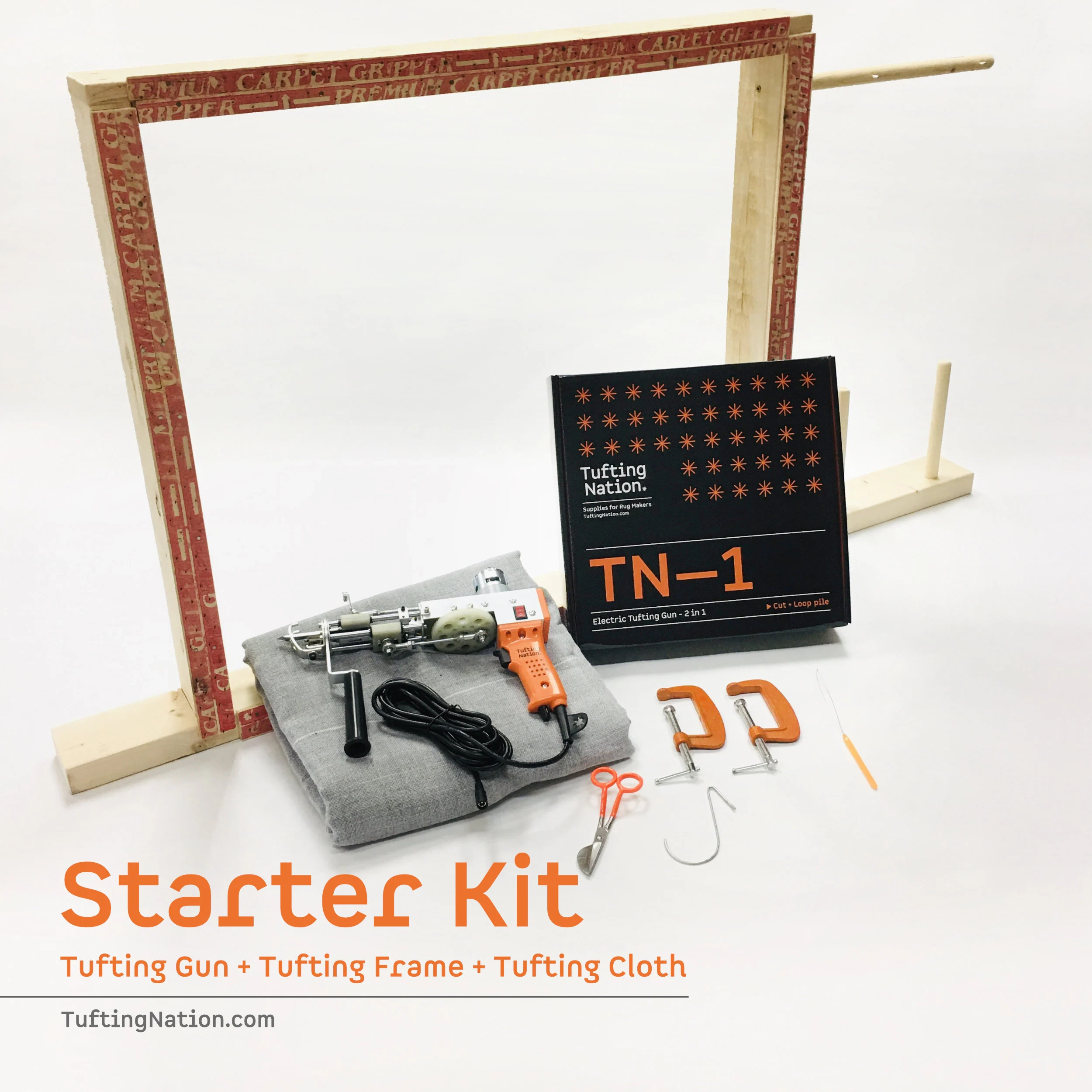 TN 1 Tufting Starter Kit Including Tufting Machine Tufting Frame 