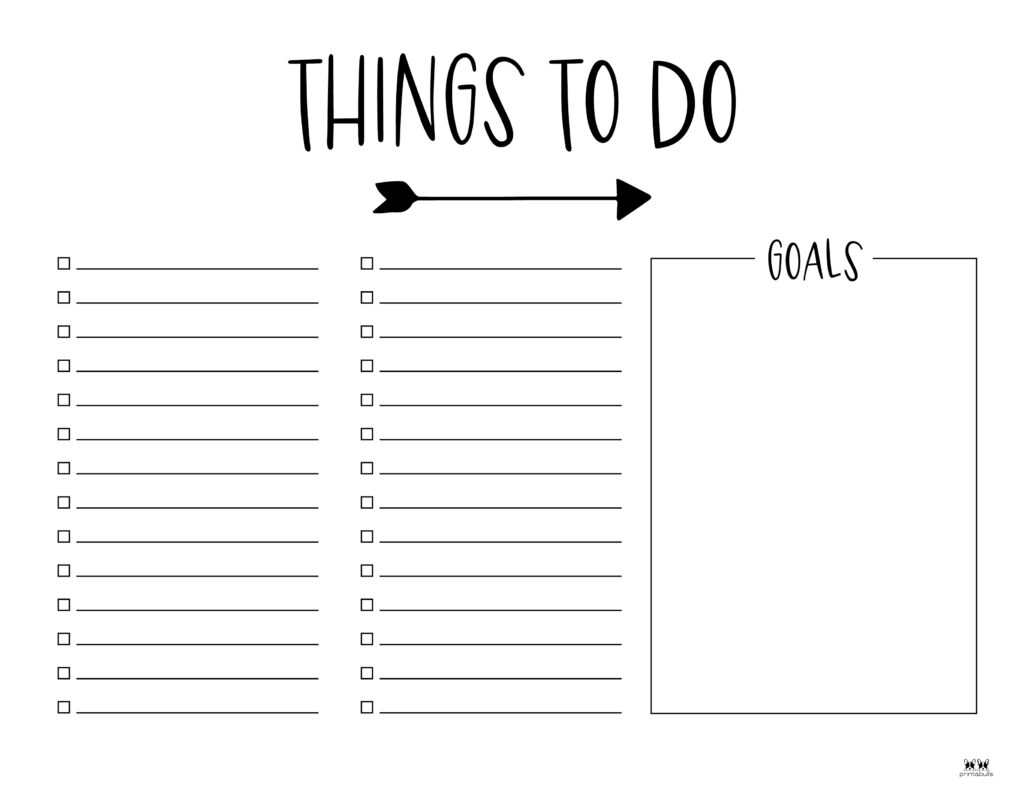 Things To Do Forms Printable