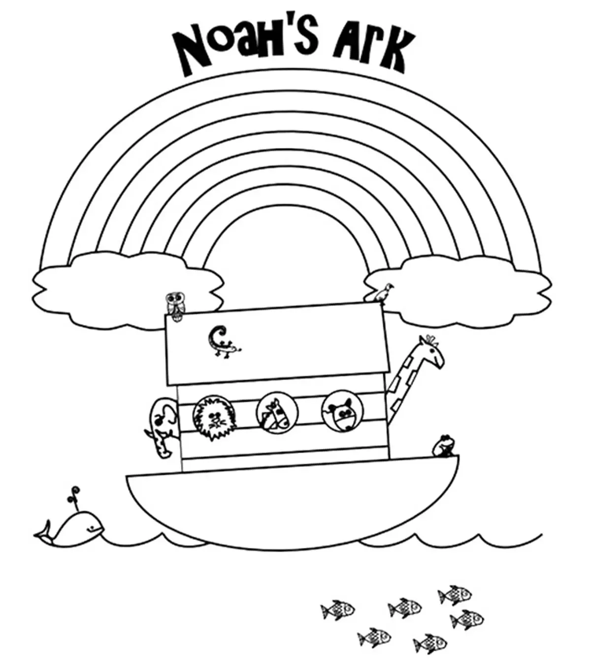 Noah Ark Coloring Printables
