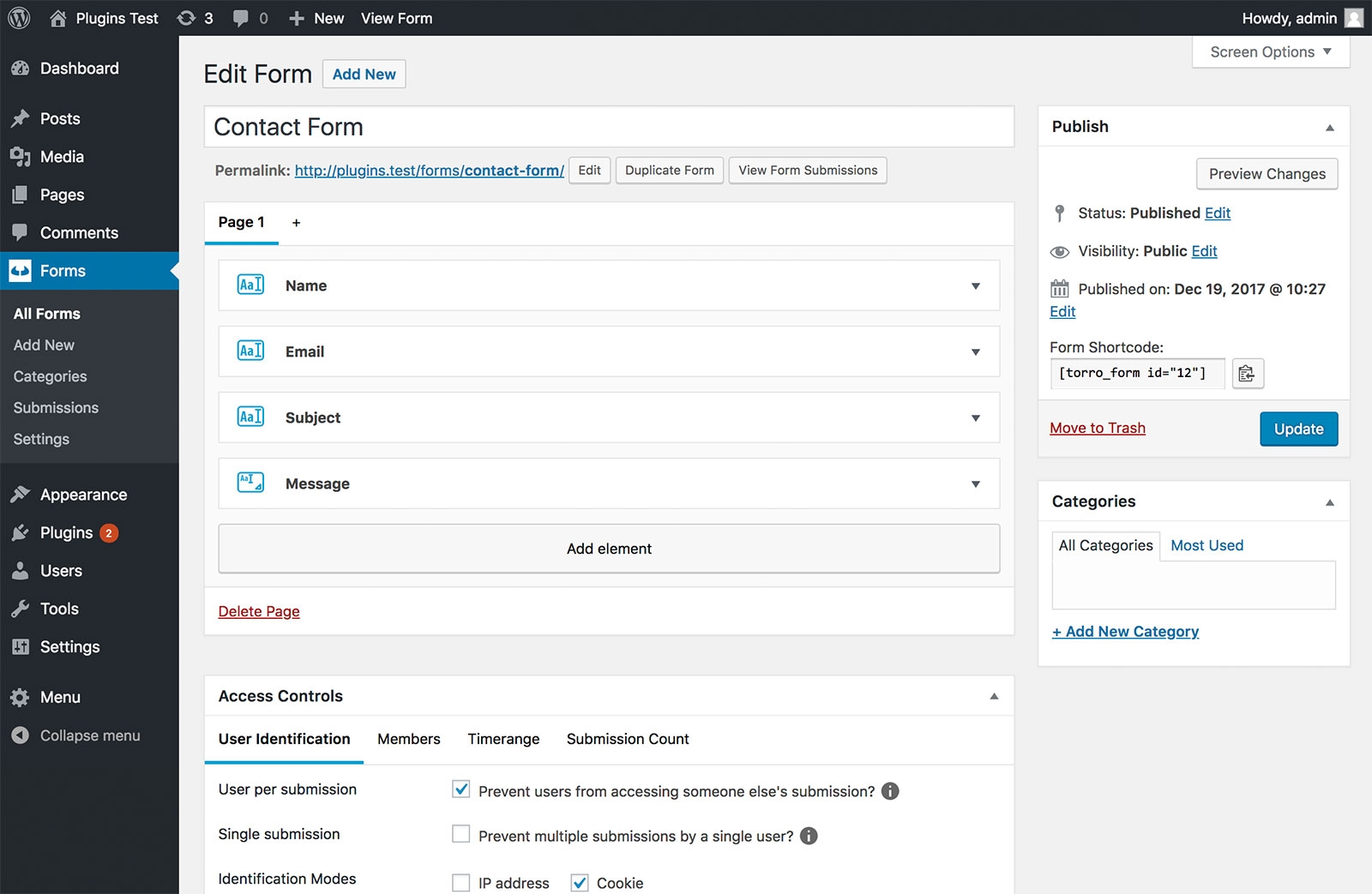 Torro Forms Easy amp Extendable WordPress Form Builder