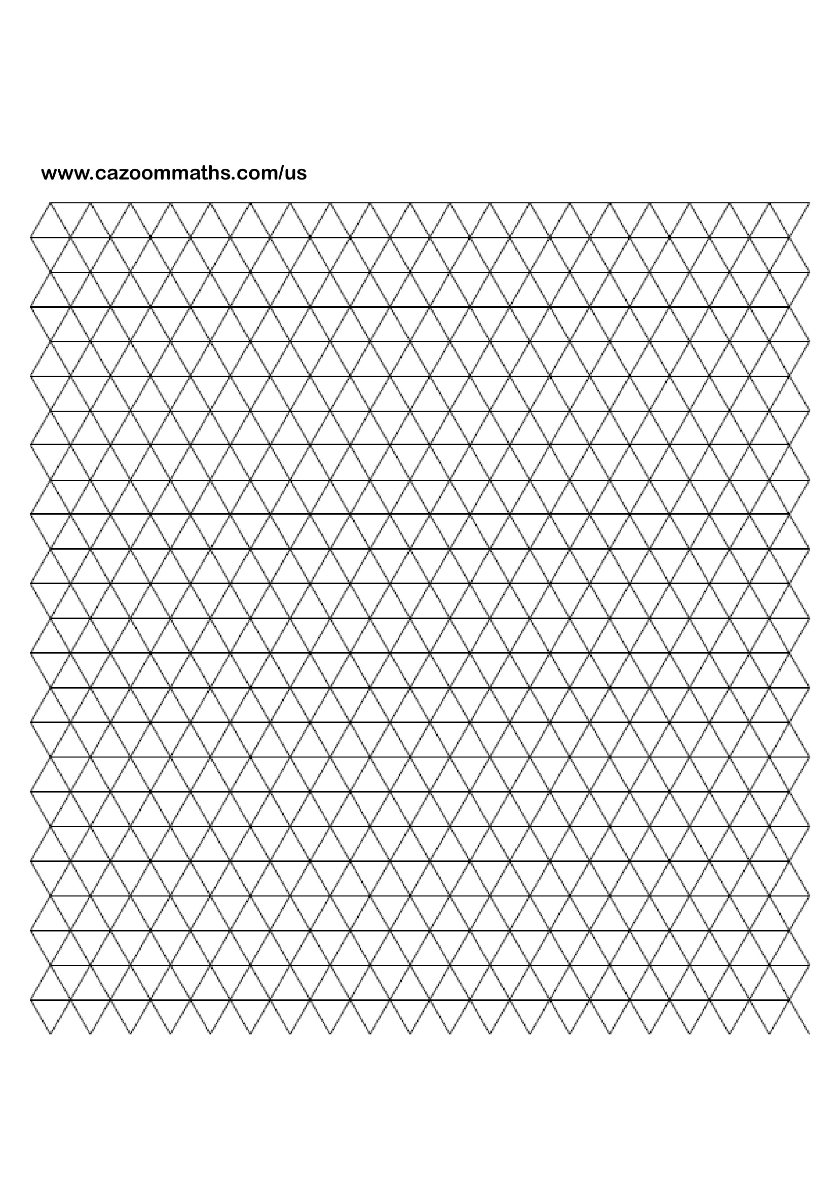 Triangle Grid Paper FREE Teaching Resources Cazoom Math