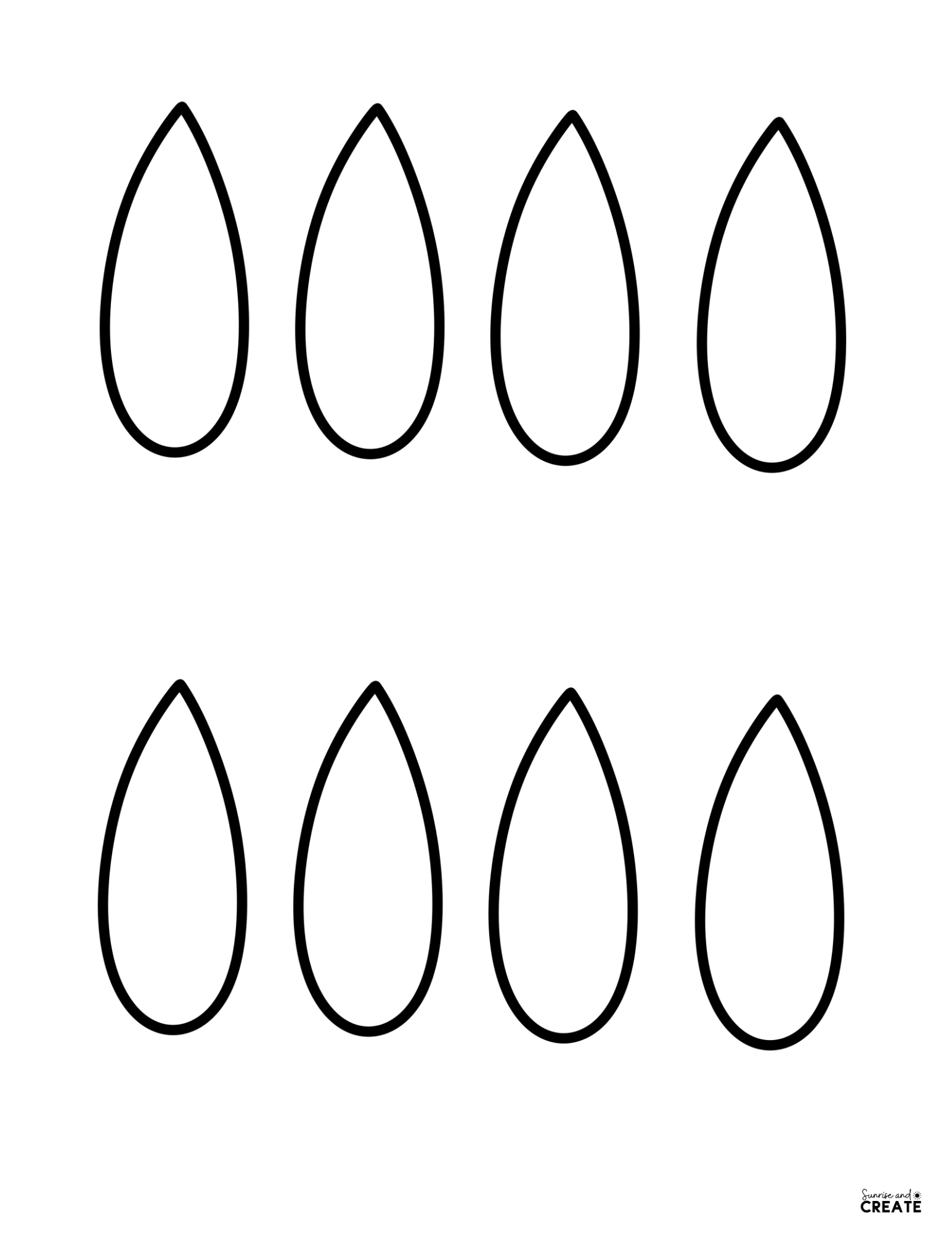 Turkey Feather Template Printable