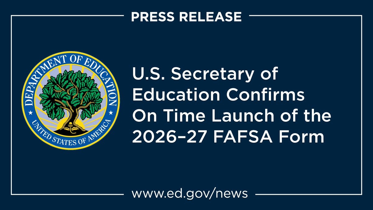u s department of education on x