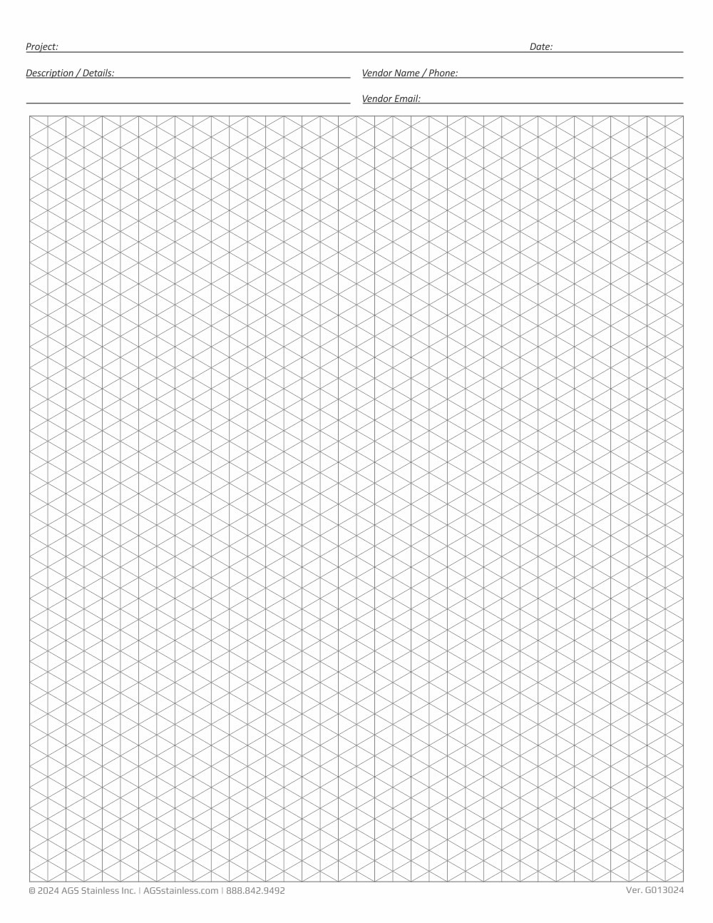 Isometric Graph Paper Template