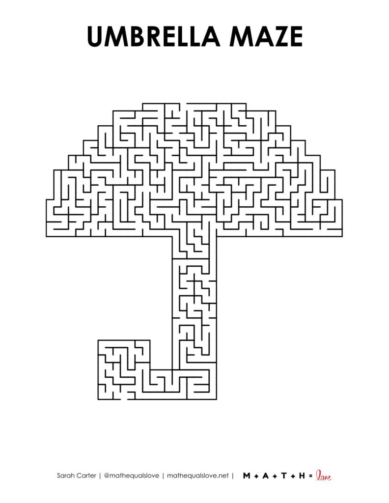 Printable Maze Puzzles For Adults