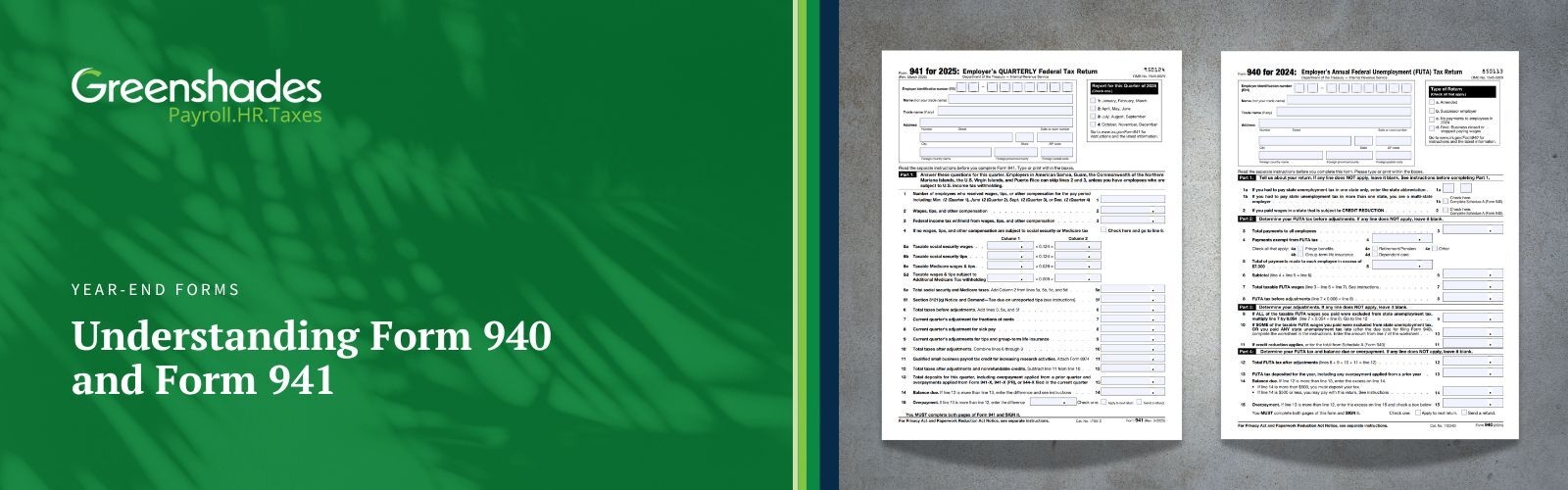 Understanding Form 940 And Form 941 For Smooth Tax Filing