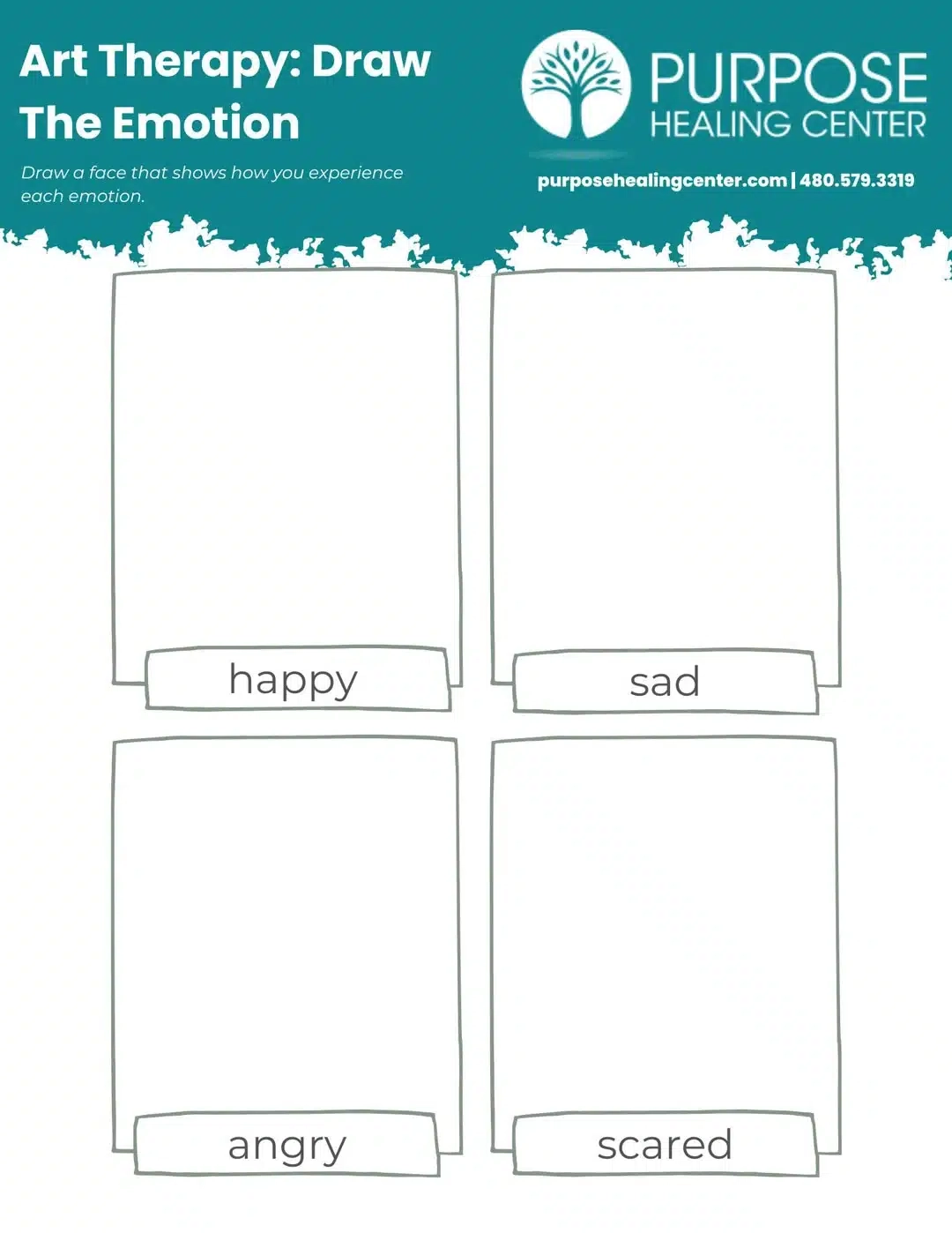 Free Printable Art Therapy Worksheets