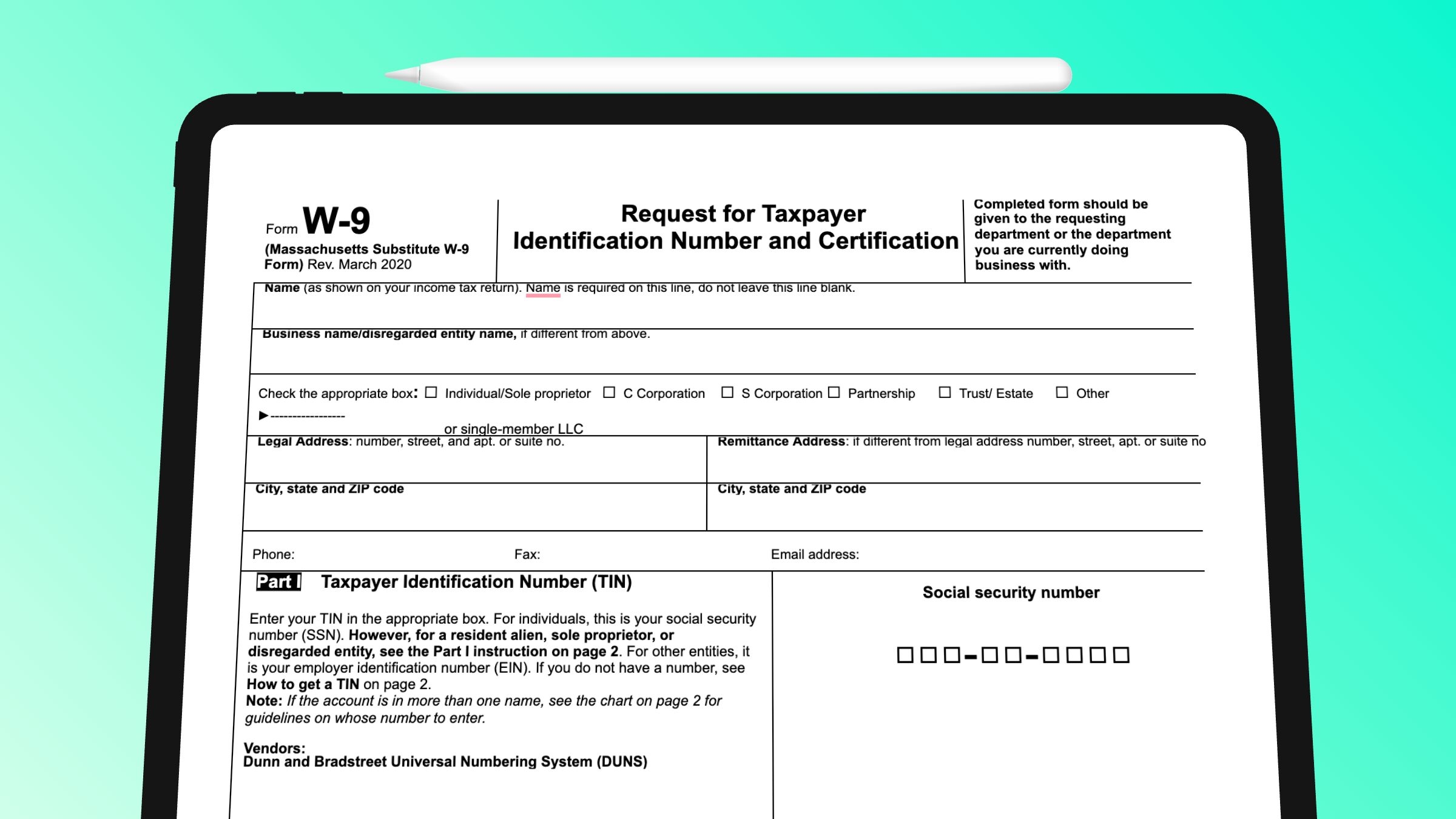 What Is A W9 Form In Canada