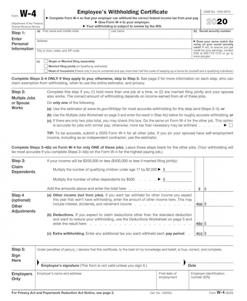 W4 Form For Virginia Printable