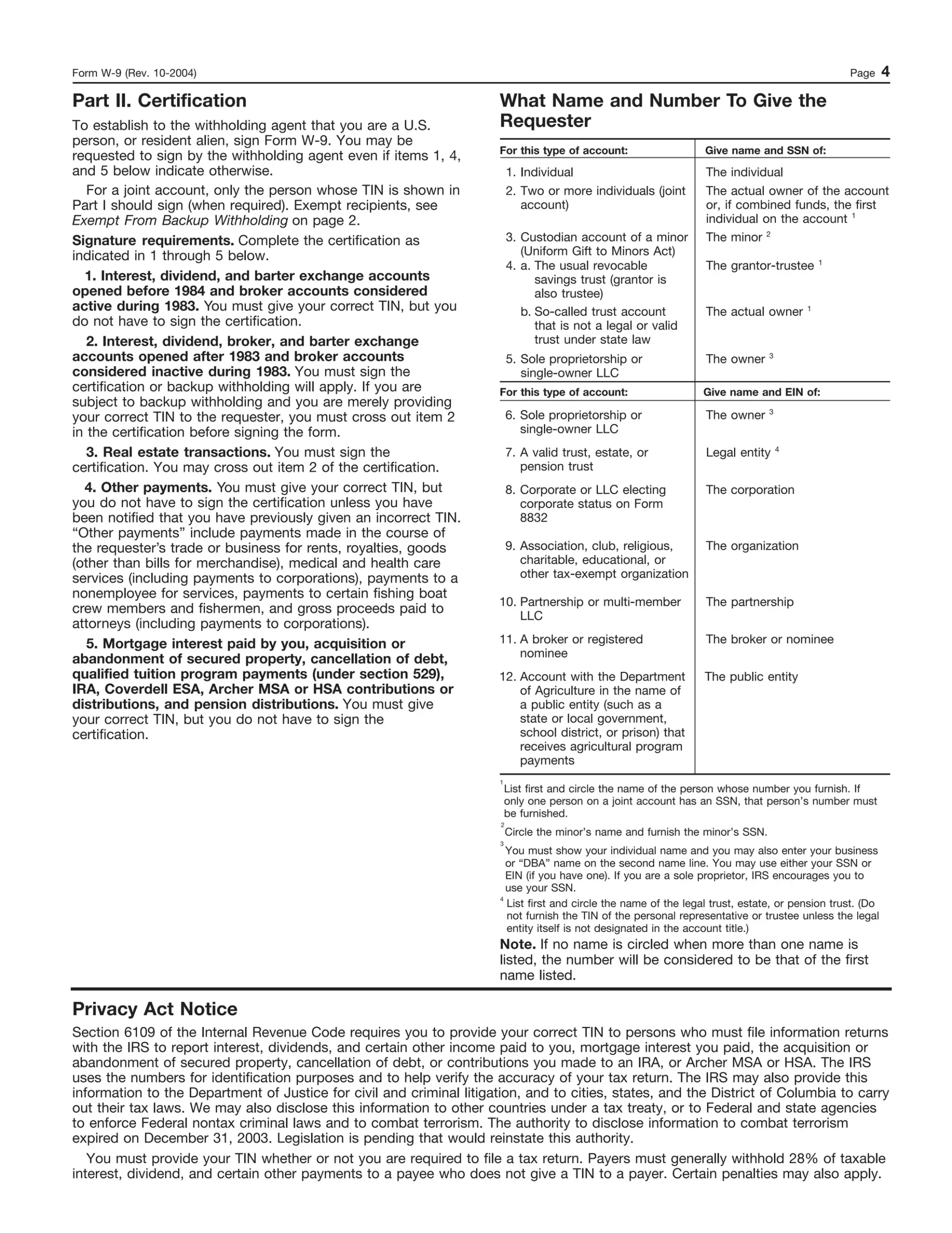 Blank W9 Form 2026 Example