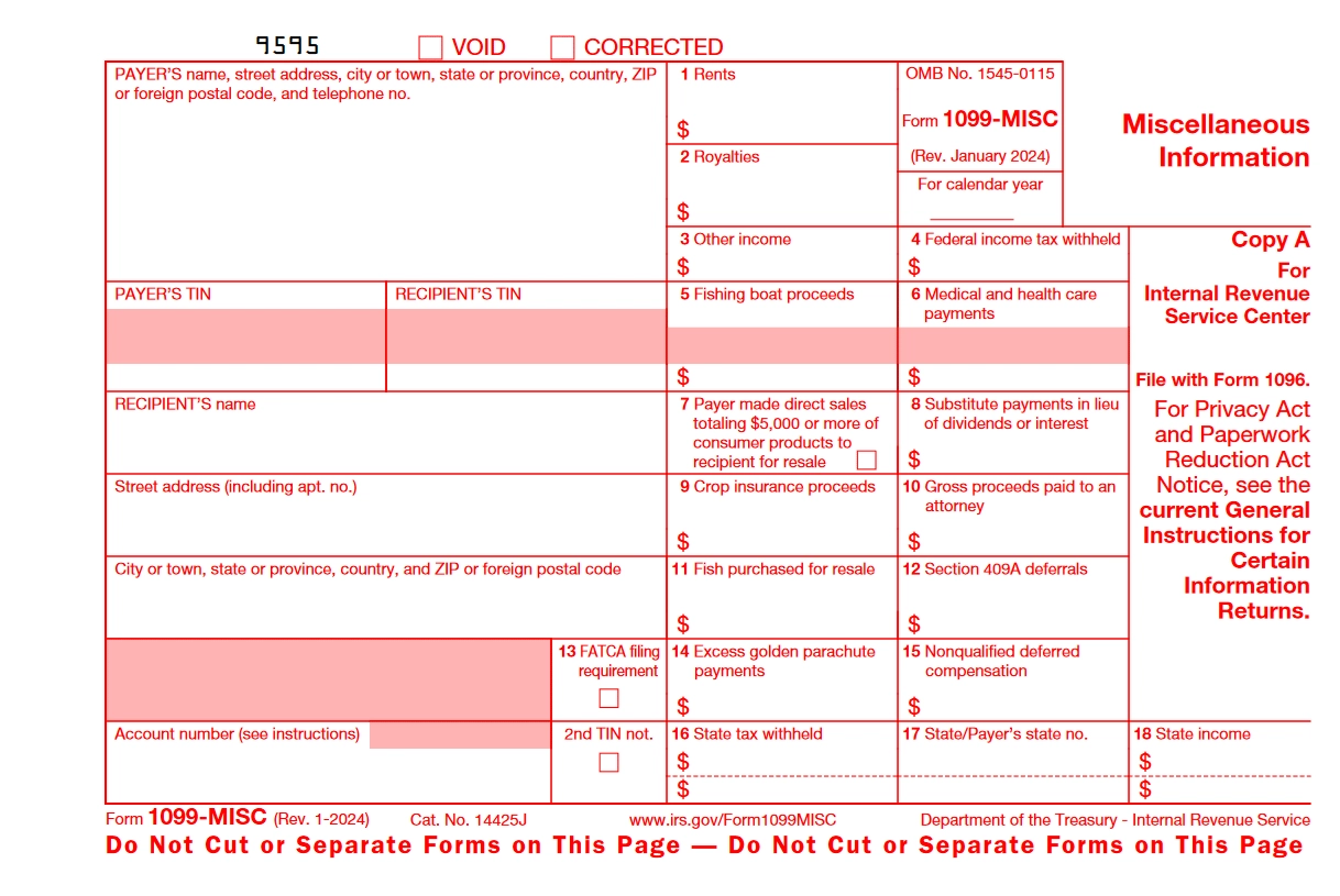 Downloadable 1099 Forms 2026