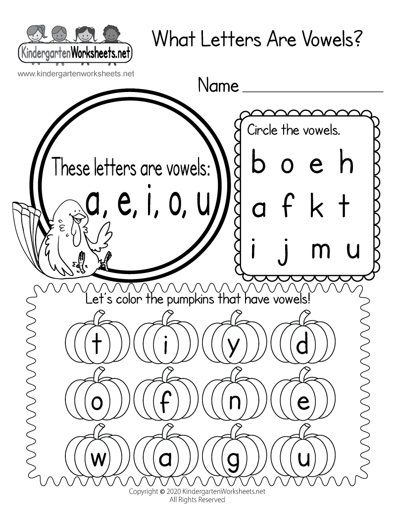 What Letters Are Vowels Worksheet Free Printable Digital amp PDF
