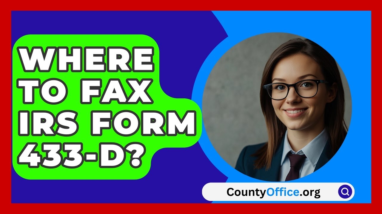 Where To Send Form 433 D