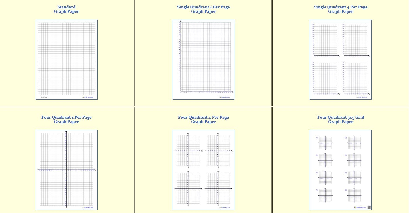 Graphing Paper With Numbers 1-20