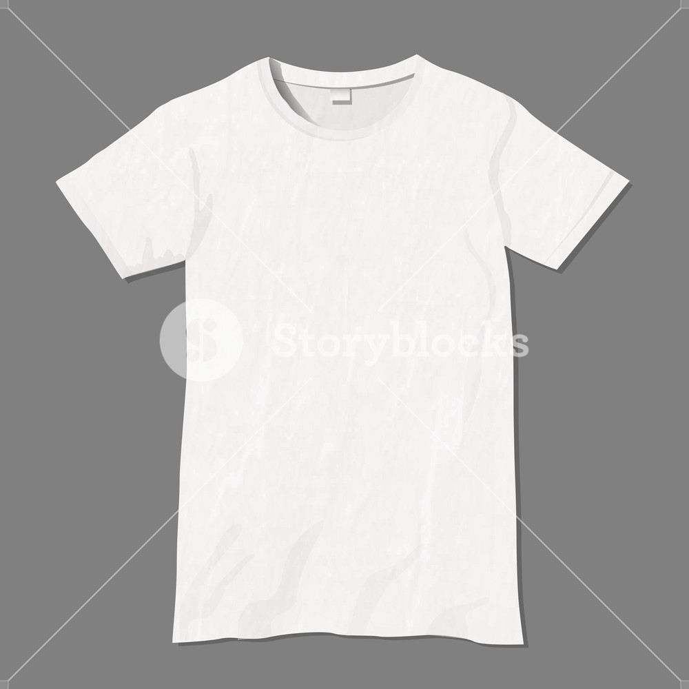 White Vector T shirt Design Template Royalty Free Stock Image 