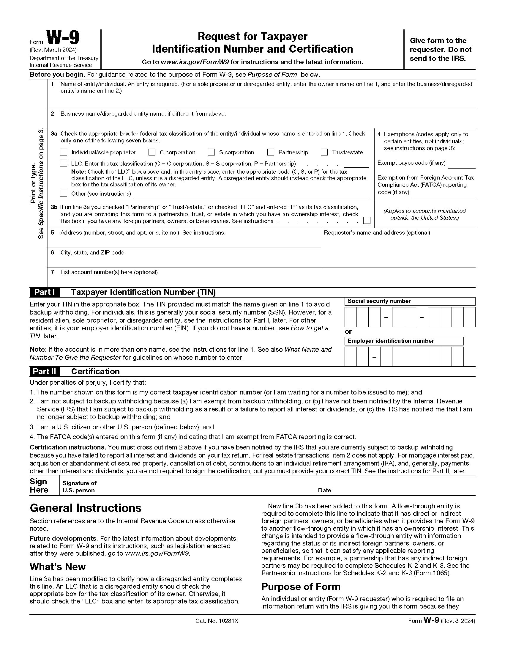 What Is Form W-9 Form