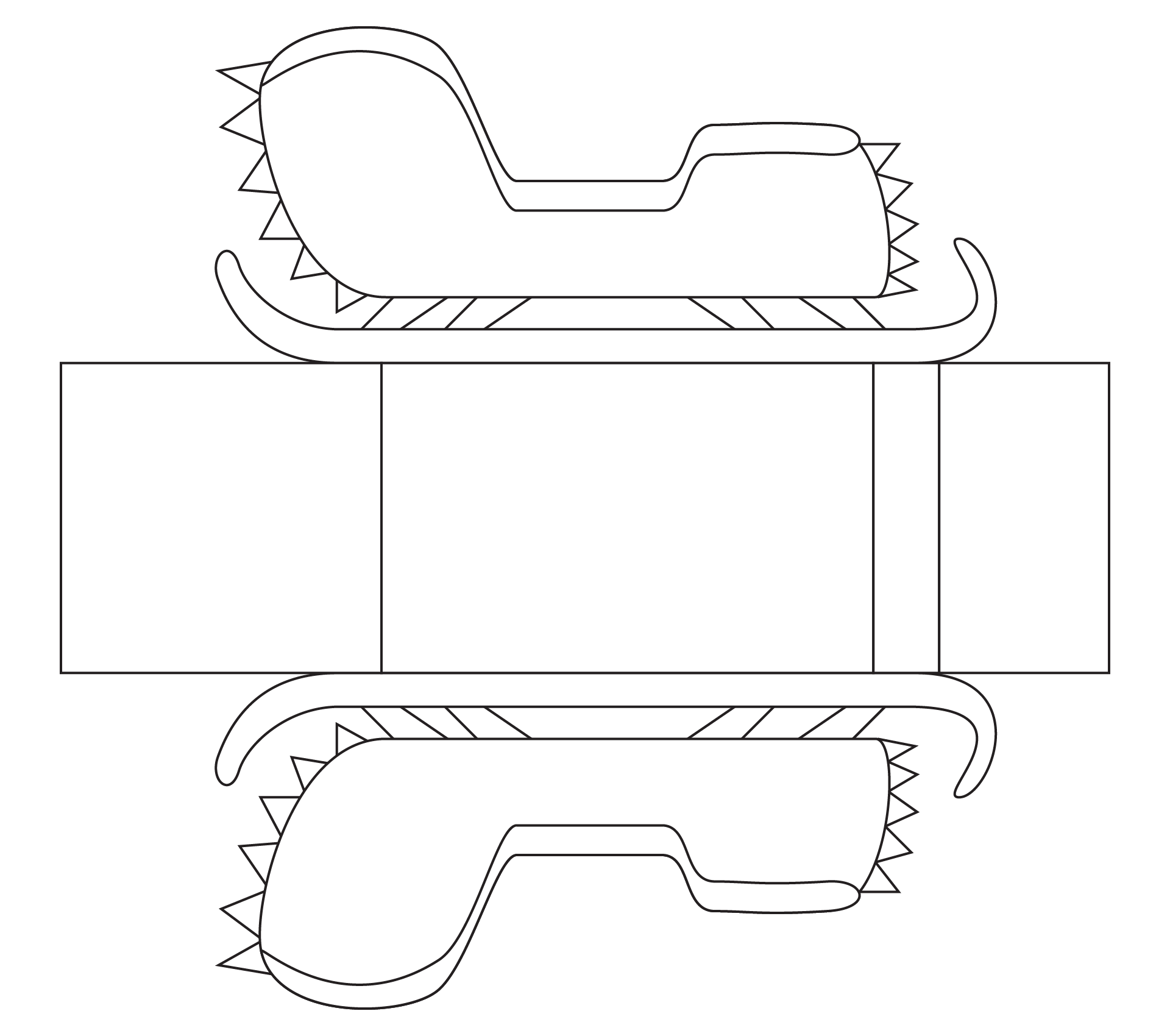 Wooden Santa Sleigh Template