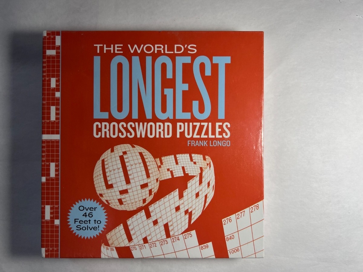 World s Longest Crossword Puzzles By Frank Longo 2015 Hardcover 