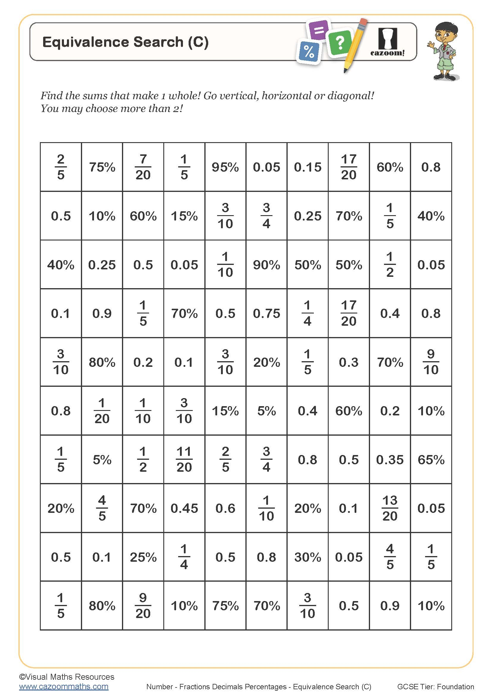 Printable Worksheets For Year 7