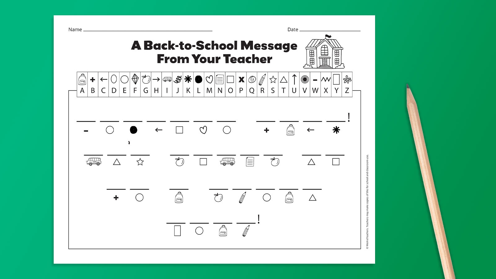 Crack The Code Worksheets For Kids